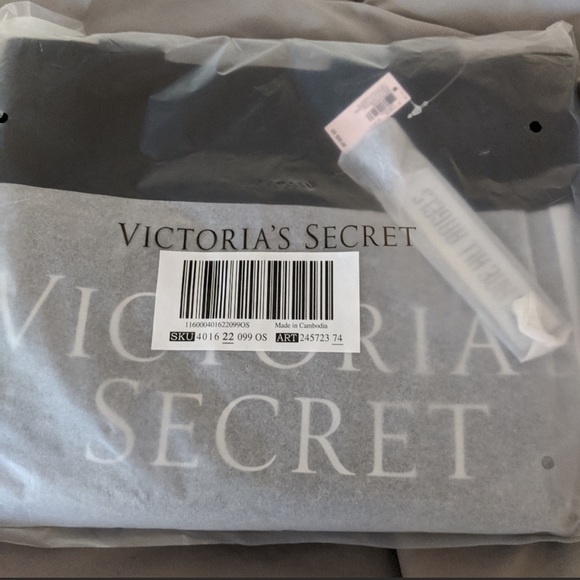 Victoria’s Secret Sequin Striped Tote Bag - Holographic, Prismatic Sequins / NEW - Picture 6 of 9